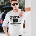 オフィシャル カメラマン 写真 カメラマン カメラ ジョブ 長袖Tシャツ 彼への贈り物