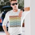 グラスホッパー レトロ 長袖Tシャツ 彼への贈り物