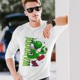 ザ・スーパーマリオギャラクシー・ムービー Action Yoshi 長袖tシャツ 長袖Tシャツ 彼への贈り物