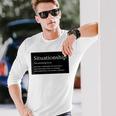 シチュエーションシチュエーションシップ 長袖Tシャツ 彼への贈り物