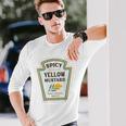 スパイシーイエローマスタードのみ 1 スペシャルバラエティ おもしろマスタード 長袖Tシャツ 彼への贈り物
