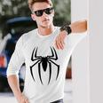 スパイダーグラフィック。 長袖Tシャツ 彼への贈り物