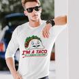 タコス イン ヒューマン コスチューム メキシカン テクスメックス ファヒータ ブリトー 長袖Tシャツ 彼への贈り物