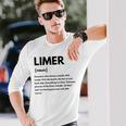 トリニダード・トバゴ Limer Definition Liming Lime 長袖Tシャツ 彼への贈り物