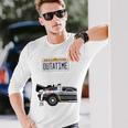 バック・トゥ・ザ・フューチャー Outatime ナンバープレート 長袖tシャツ 長袖Tシャツ 彼への贈り物