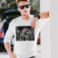 ビンテージフォト オズの魔法使い かかし色 ブリキの人 ライオン ドロシー・オズ 長袖Tシャツ 彼への贈り物