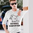 ビーバー リフォーム リノベーション 職人 大工 建築 木工 メンズ レディース キッズ かわいい 長袖Tシャツ 彼への贈り物