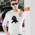 ブラックラブラドゥードル ポケット入り ラブラドゥードル犬愛好家 長袖tシャツ 長袖Tシャツ 彼への贈り物