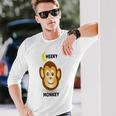モンキーtシャツ 「チーキーモンキー」 長袖Tシャツ 彼への贈り物
