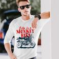 モンキーバイクバイク 長袖Tシャツ 彼への贈り物