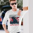 モンスター – ゴジラ：必死の逃亡 長袖Tシャツ 彼への贈り物