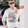 ロンドンガール ロンドン搭乗券 ロンドン 長袖Tシャツ 彼への贈り物
