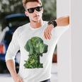 ワイマラナー 犬 グラフィック ペット アートワーク ワイマラナー 長袖Tシャツ 彼への贈り物