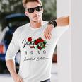 ヴィンテージ 87歳の誕生日 デコレーション ヴィンテージ 1939 87歳 長袖Tシャツ 彼への贈り物