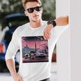 ヴィンテージ Jdm 日本伝説 ドリフト レースカー 東京 背面 長袖Tシャツ 彼への贈り物