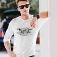 ヴィンテージイングリッシュセッター 長袖Tシャツ 彼への贈り物
