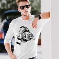 ヴィンテージロータリーエンジン設計図 カーグラフィック 長袖Tシャツ 彼への贈り物