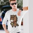 午年 馬 干支 うま 和風 絵馬 願い 正月 長袖Tシャツ 彼への贈り物