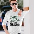 地元のストリートキャットをサポート アライグマ スカンク ポッサム 長袖Tシャツ 彼への贈り物