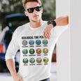 地質時代チャート古生物学・地球史 長袖Tシャツ 彼への贈り物