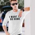 家に帰りたい 長袖Tシャツ 彼への贈り物