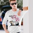 日本のカピバラ・桜美的カピバラ 長袖Tシャツ 彼への贈り物