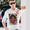 日本悪魔 般若 鬼 鬼 仮面 妖怪鬼 鬼 仮面 長袖tシャツ 長袖Tシャツ 彼への贈り物