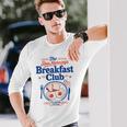 朝食クラブ スローモーニング ブランチ 恋人 卵 トースト 長袖Tシャツ 彼への贈り物