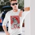 毛沢東会長 中国プロパガンダ ポスター ティーギフト 長袖Tシャツ 彼への贈り物