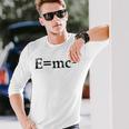 物理相対性理論e Mc2方程式の式 EMc2 長袖Tシャツ 彼への贈り物