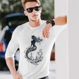 神秘的な人魚 長袖Tシャツ 彼への贈り物