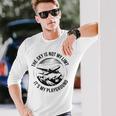 空は私の限界ではない 飛行機デザイン 長袖Tシャツ 彼への贈り物