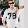 背中に78番。 長袖Tシャツ 彼への贈り物
