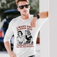 誰かが私ではなく誰かを気にかけていることを知ってほしい 長袖Tシャツ 彼への贈り物