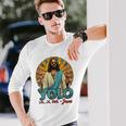 面白いキリスト復活祭の日イエス 長袖Tシャツ 彼への贈り物