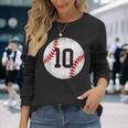 2013 10歳の誕生日 野球 10歳 男の子 キッズ 長袖Tシャツ 彼女への贈り物