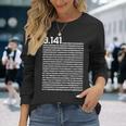314 円周率の日 数学 非合理数 円周率 長袖tシャツ 長袖Tシャツ 彼女への贈り物