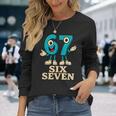 67 シックスセブン 6-7 面白いイタリアンブレインロットスラングゲームミーム 長袖Tシャツ 彼女への贈り物