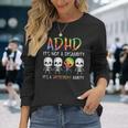 Adhd It's Not Disability It's A Different Abilitykeleton 長袖Tシャツ 彼女への贈り物