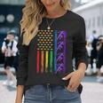 Americanports レインボーフラッグ Lgbt プライド 陸上競技 長袖Tシャツ 彼女への贈り物