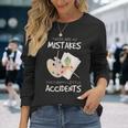 Artist Mistakes Happy Accidents アートパレット 絵画 引用 長袖tシャツ 長袖Tシャツ 彼女への贈り物