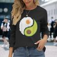 Avocado And Eggs Keto Diet Healthy Eating Yin Yang Yin Yang 長袖Tシャツ 彼女への贈り物