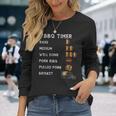 Bbqスモーカー Bbqタイマー 希少豚カルビ プルドポーク ブリスケット 長袖Tシャツ 彼女への贈り物