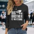 Big Brother Is Watching Government Massurveillance Cctv 長袖Tシャツ 彼女への贈り物