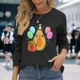 Birthday Papaya For Papaya Loverバースデーパパイヤ・フォー・パパイヤ・ラバー 長袖Tシャツ 彼女への贈り物