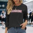 Cambridge Uk England ケンブリッジ 長袖Tシャツ 彼女への贈り物