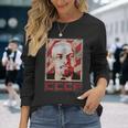 Cccp ソビエト連邦 レトロ ロシア レーニン ビンテージスタイル 長袖Tシャツ 彼女への贈り物