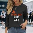 Cheat Day 高カロリー おもしろダイエット 長袖Tシャツ 彼女への贈り物