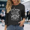 Death Machine Ride Fast Or Die Last ビンテージtシャツ 長袖Tシャツ 彼女への贈り物