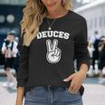 Deuces Finger Deuces 長袖tシャツ 長袖Tシャツ 彼女への贈り物
